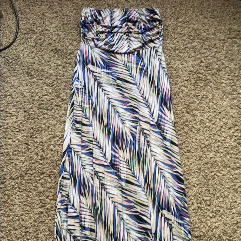 Banana Republic Long Maxi Strapless Dress